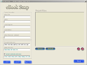 Easy Ebook Creator Screenshot